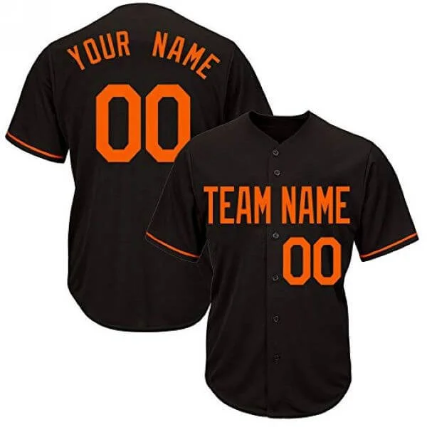 Custom-Black-Baseball-Jersey Custom Black Baseball Jersey