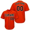 Custom Orange Baseball Jersey with Black