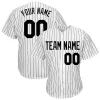 Custom Pinstripe Baseball Jersey with Navy