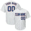 Custom Pinstripe Baseball Jersey with Royal