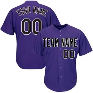 Custom Purple Baseball Jersey